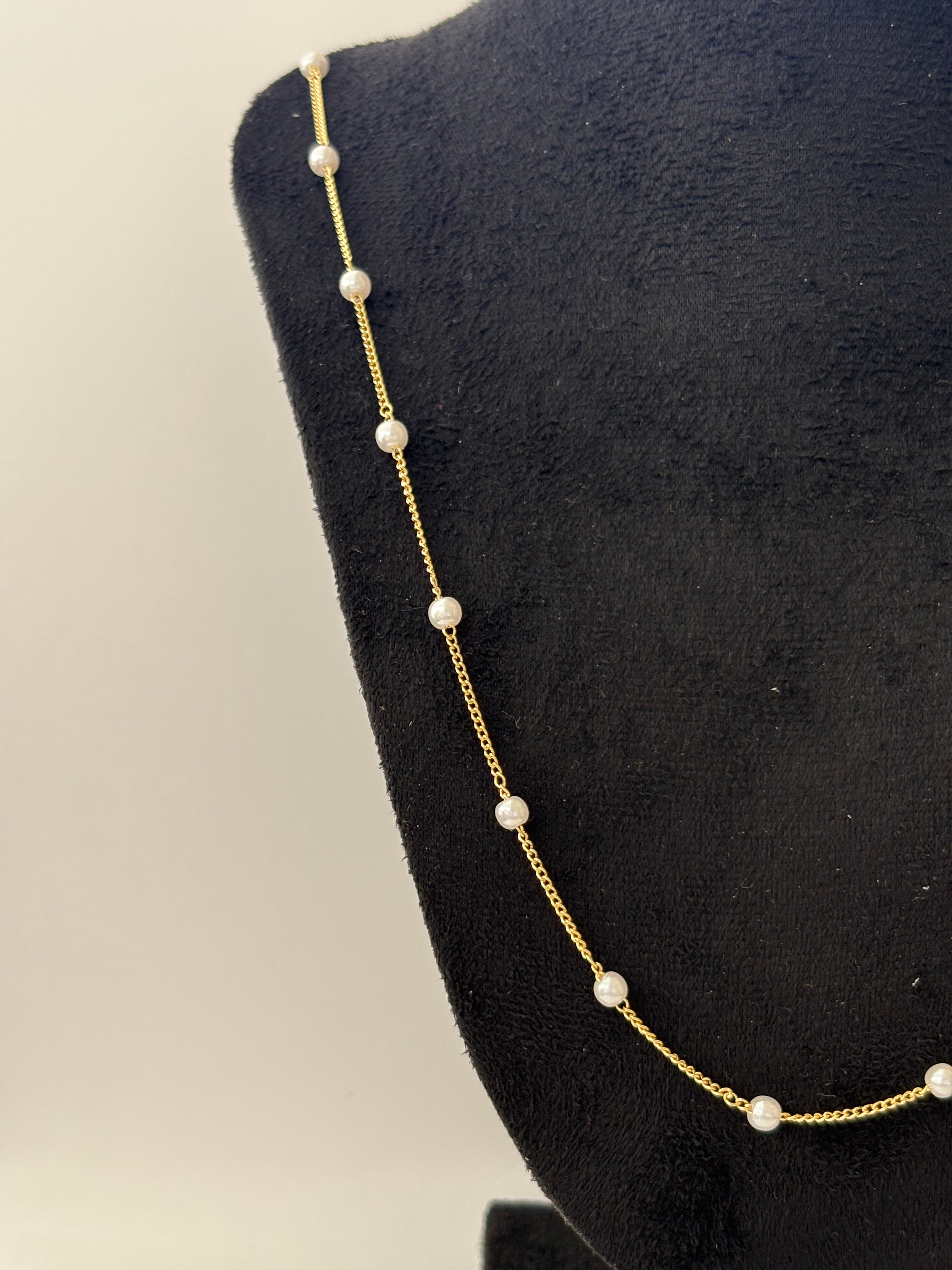 Collar nubes de perla